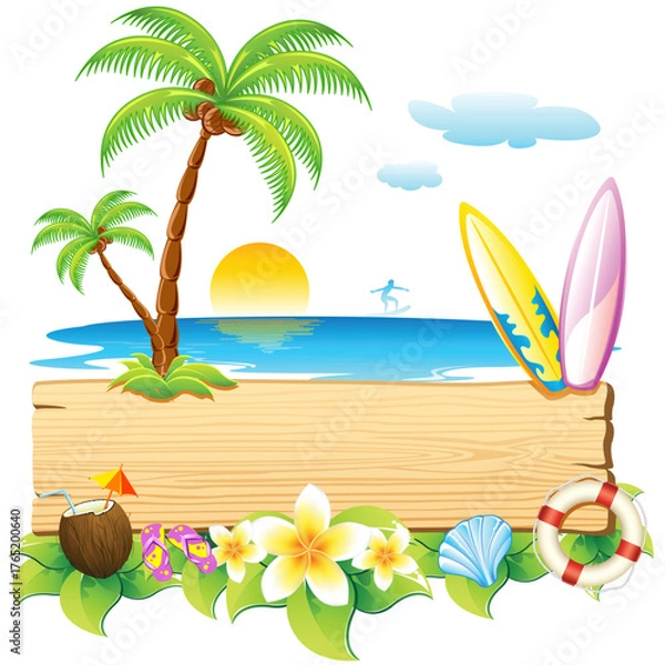 Obraz tropical beach background