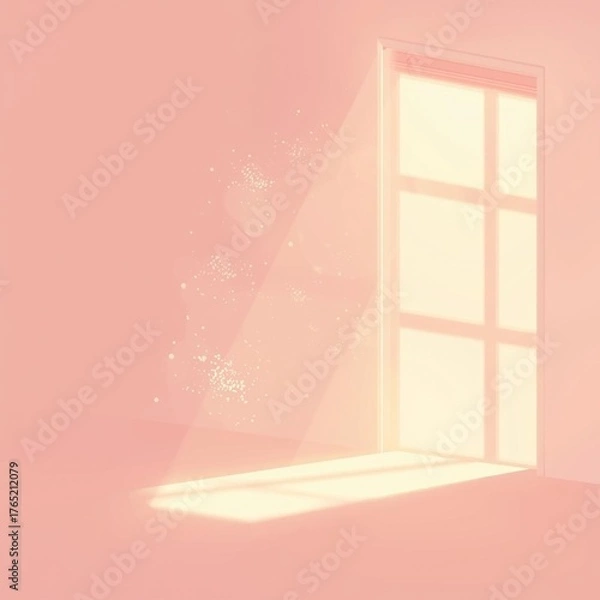 Obraz 햇살창문_자연광배경_감성빛표현