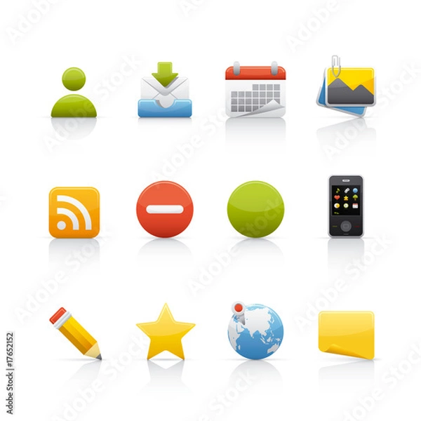Obraz Icon Set - Social Media