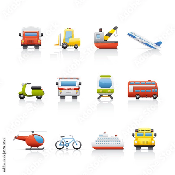 Obraz Icon Set - Transport