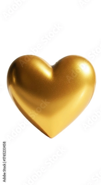 Fototapeta Golden Heart Sparkle Luxury 3D Background