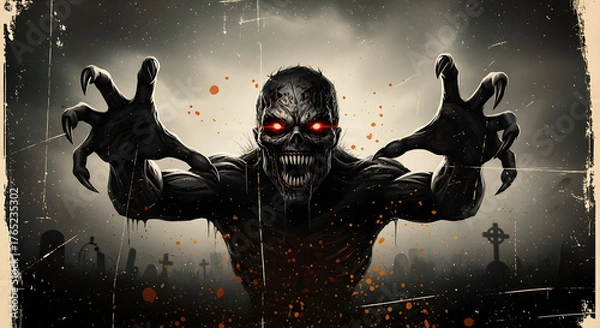 Fototapeta zombie in action