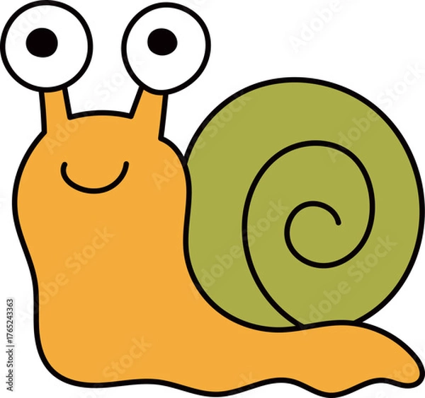 Fototapeta 달팽이캐릭터