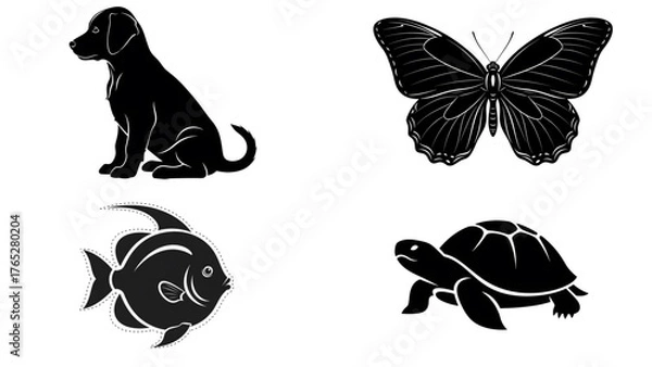 Fototapeta High Contrast Visual Stimulus  for Babies black and white picture newborn baby Visual Stimulation  for babies 1-3 months old