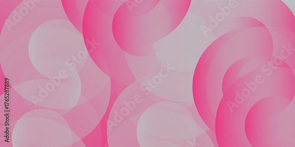 Fototapeta Abstract pastel colorful pink and yellow gradations. Circle effect style art nice