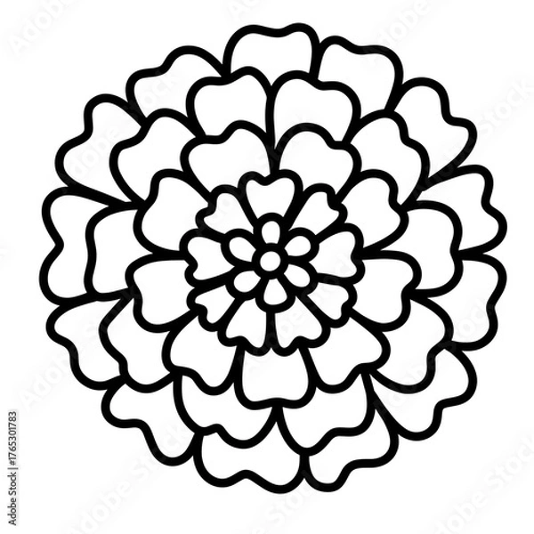 Obraz cute flower, hand drawn vector illustration 