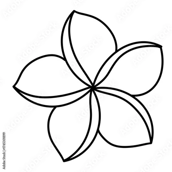 Obraz cute flower, hand drawn vector illustration 
