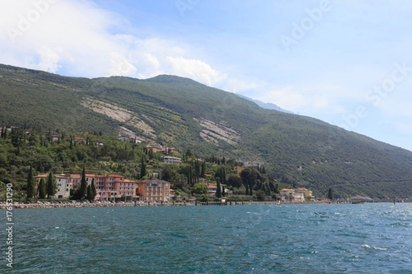 Obraz View of Lake Garda in Italy a beautiful summer day.