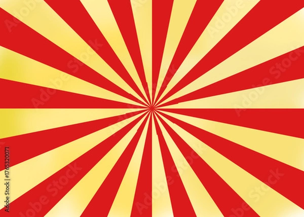 Fototapeta Retro Sunburst Rays with Gradient Background