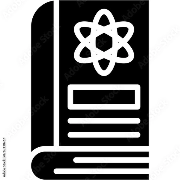 Fototapeta Vector icon Science, Book, Learn, Knowledge, Structure, Education