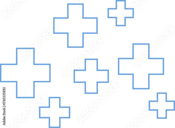 Obraz Medical Cross Seamless Pattern