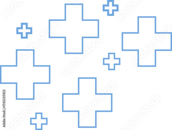 Obraz Medical Cross Seamless Pattern