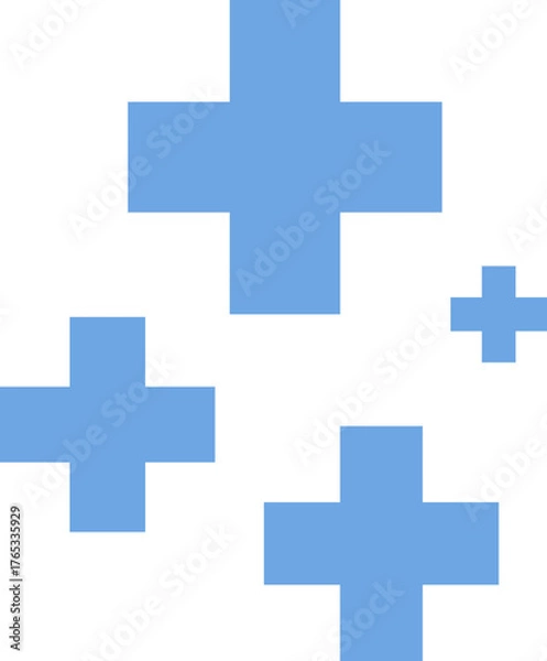 Obraz Medical Cross Seamless Pattern