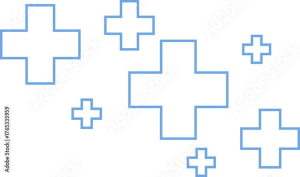 Obraz Medical Cross Seamless Pattern