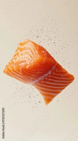 Obraz Delicious low-fat and healthy salmon food