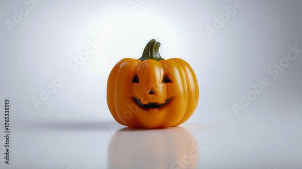 Fototapeta 室内スタジオ秋のジャックオーランタン置物