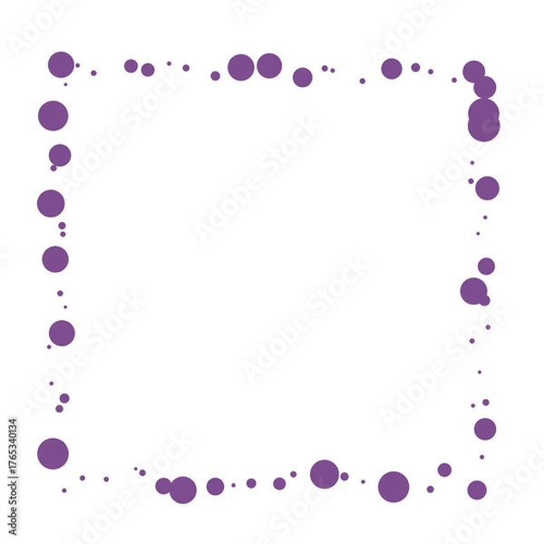 Obraz Violet bubbles frame