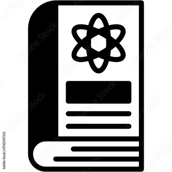 Fototapeta Vector icon Science, Book, Learn, Knowledge, Structure, Education