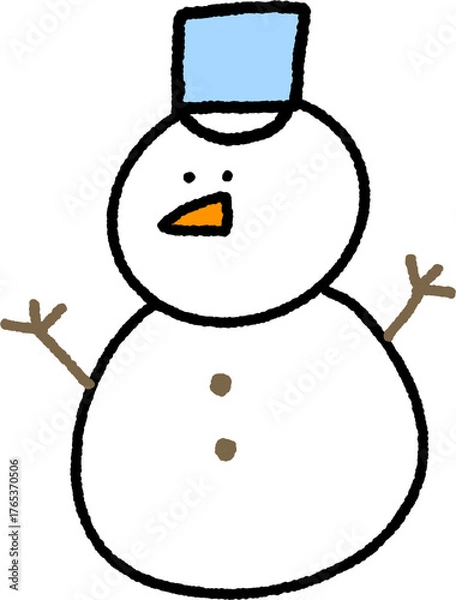 Fototapeta 눈사람 그림