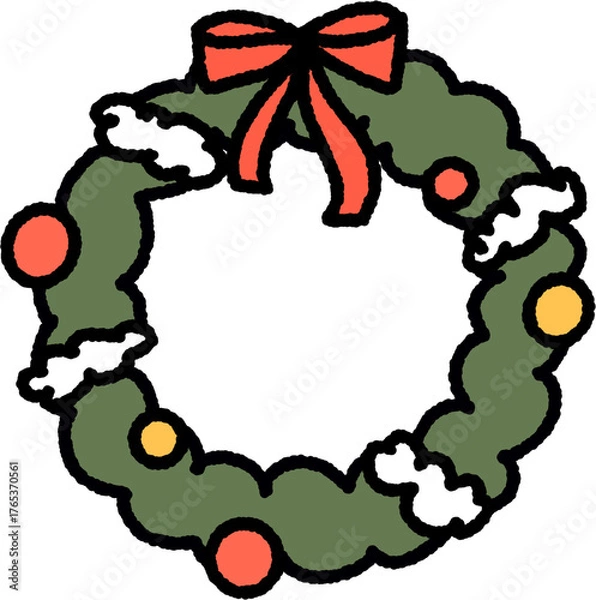 Fototapeta 크리스마스 리스