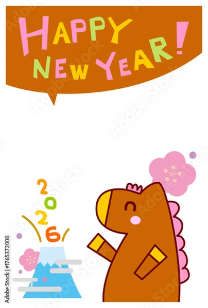 Obraz 2026年賀状02