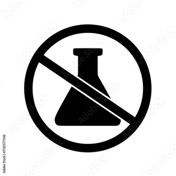 Obraz non toxic icon on white background