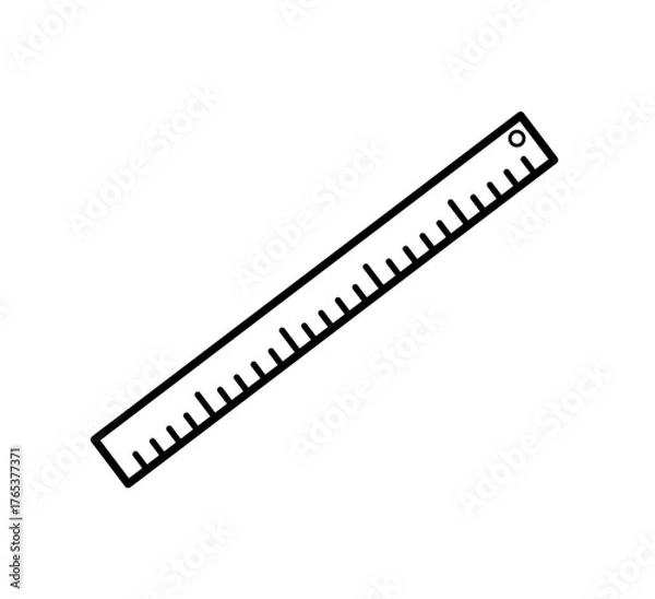 Fototapeta ruler icon with simple design