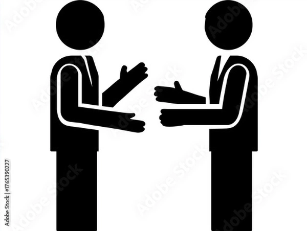 Obraz 商談　イラスト