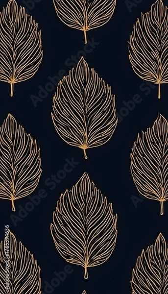 Obraz seamless pattern with leaves