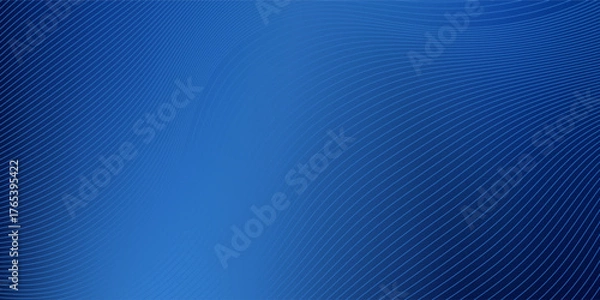 Fototapeta Blue lines abstract blue abstract background with a soft curve and smooth simple