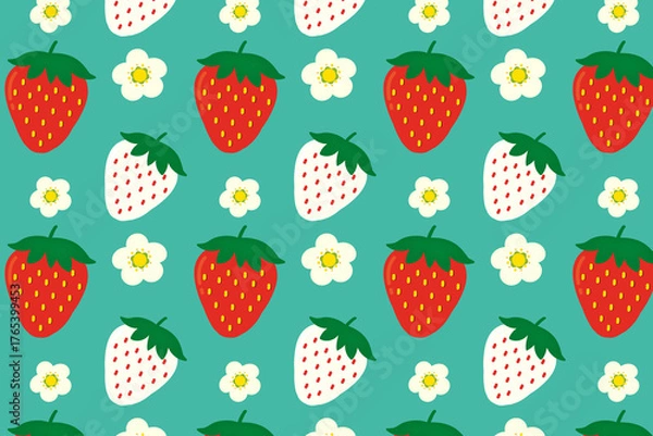 Obraz いちご　背景