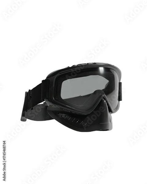 Fototapeta Dark protective eyewear, mask-like, with adjustable strap