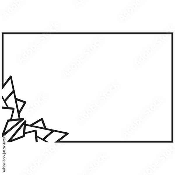 Obraz Abstract Gray Orbit Graphic on Black Background