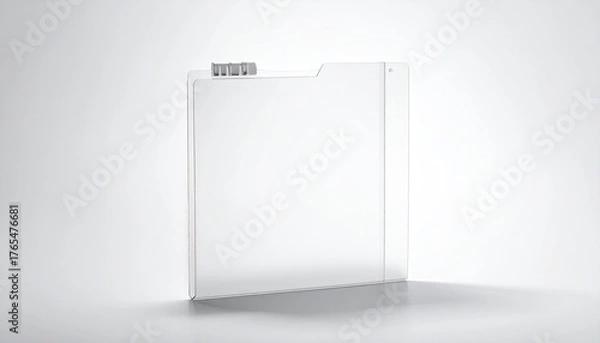 Fototapeta Clear, plastic hanging file folder stands