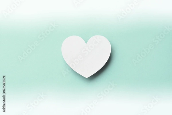 Fototapeta ハートマークと紙