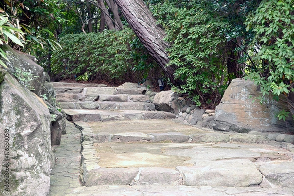 Obraz 古民家と庭