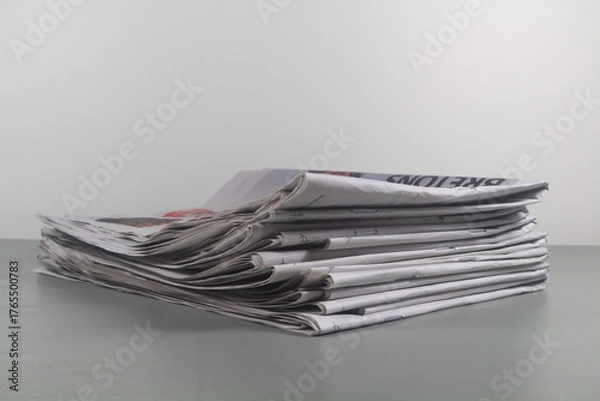 Obraz Pile of newspapers