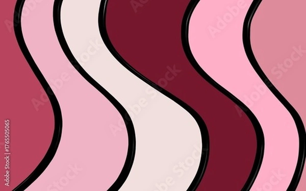 Fototapeta Wave pink romance background abstract 