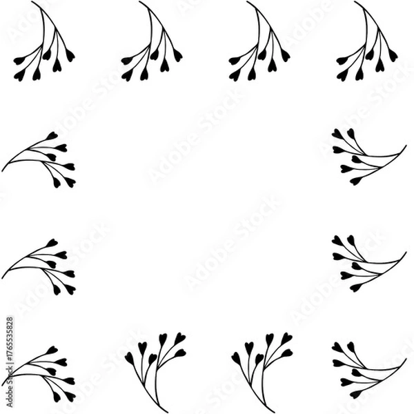 Obraz Digital paper, heart paper, seamless paper, seamless pattern, pattern, boho, boho pattern, paper