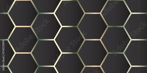 Fototapeta Geometric Hexagon Pattern Background