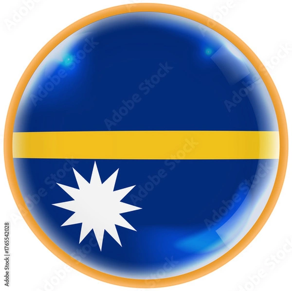Obraz ukraine flag button nauru flag