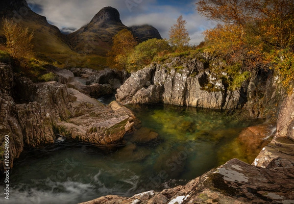 Obraz Autumn in Glencoe, Highlands, Scotland.