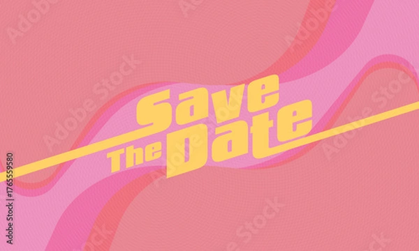 Fototapeta Save the date banner. Can be used for business, marketing and advertising