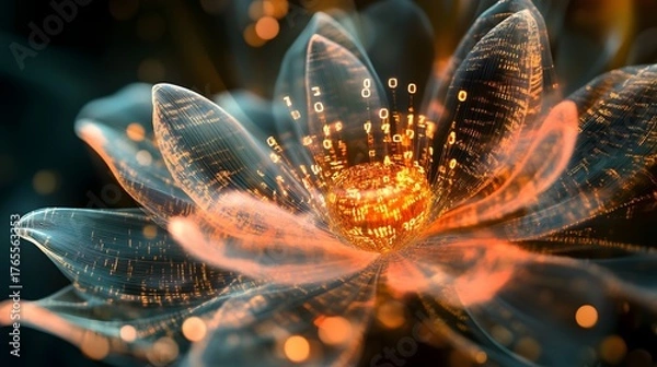 Obraz Cybernetic Bloom of Data 