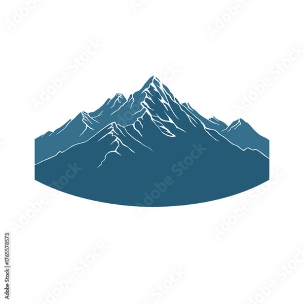 Obraz mountains icon