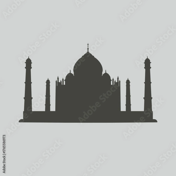 Obraz Taj Mahal silhouette