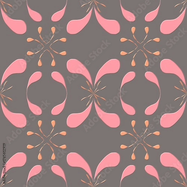 Obraz Background design: fabric patterns, geometric patterns, vintage patterns, floral fabric patterns