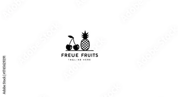 Obraz Fresh Fruit Logo Design