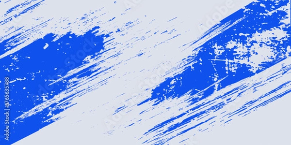 Fototapeta Abstract Blue Diagonal Line Grunge Texture In White Background.Eps 10