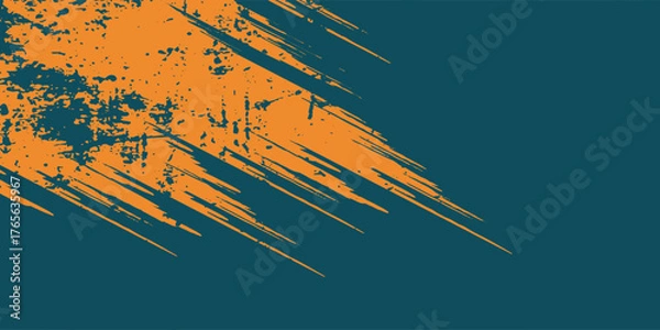 Fototapeta Abstract Orange Grunge Scratch Texture In Dark Background.Eps 10